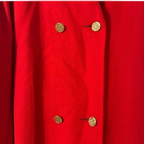 Dani Colby Red Wool Coat - Picture 5 of 5